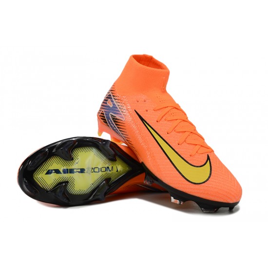 Nike Mercurial Superfly 10 Elite FG Men's Orange and Yellow Football Boots