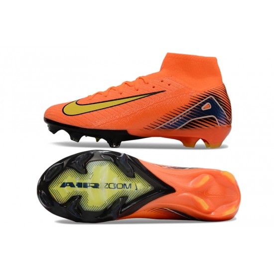 Nike Mercurial Superfly 10 Elite FG Men's Orange and Yellow Football Boots