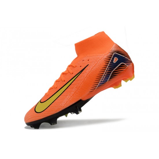 Nike Mercurial Superfly 10 Elite FG Men's Orange and Yellow Football Boots