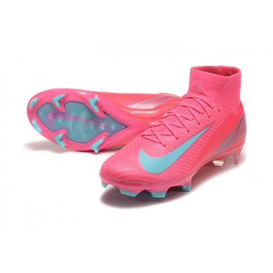 Nike Mercurial Superfly 10 Elite FG Men's Pink Blue Football Boots