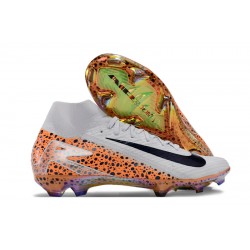 Nike Mercurial Superfly 10 Elite FG Men's White and Orange Football Boots