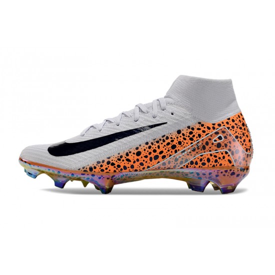 Nike Mercurial Superfly 10 Elite FG Men's White and Orange Football Boots