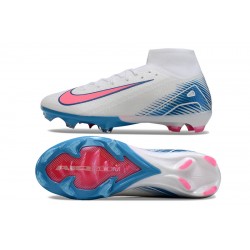 Nike Mercurial Superfly 10 Elite FG Men's White and Pink Football Boots