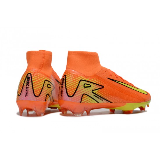 Nike Mercurial Superfly 10 Elite FG Men's Yellow and Orange Football Boots