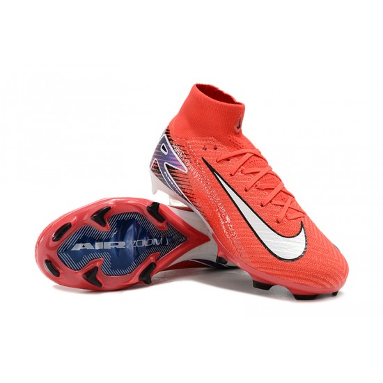 Nike Mercurial Superfly 10 Elite FG Red and White Men's Football Boots