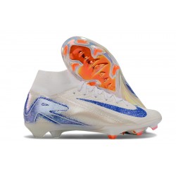 Nike Mercurial Superfly 10 Elite FG White Bule Men's Football Boots