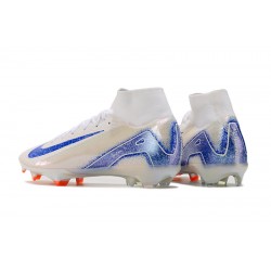 Nike Mercurial Superfly 10 Elite FG White Bule Men's Football Boots