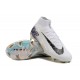 Nike Mercurial Superfly 10 Elite FG White and Bule Men's Football Boots