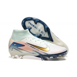 Nike Mercurial Superfly 10 Elite FG White and Gold Men's Football Boots