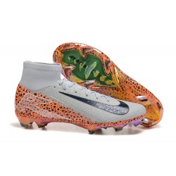 Nike Mercurial Superfly 10 Elite FG White and Orange Men's Football Boots