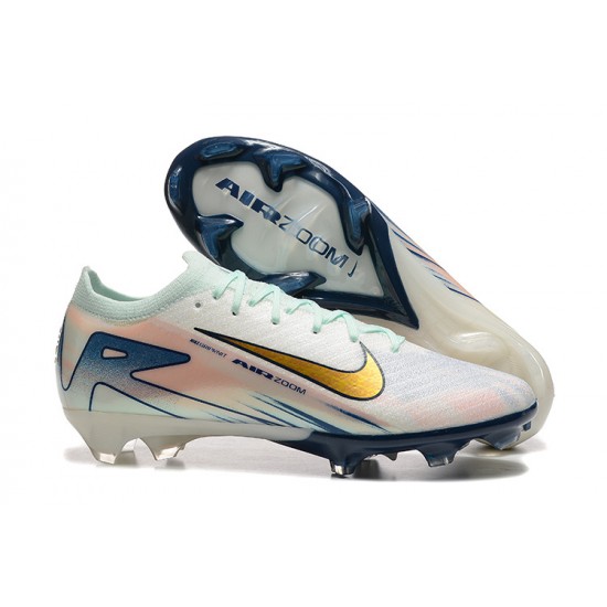 Nike Mercurial Vapor 16 Elite FG Men's White and Gold Football Boots