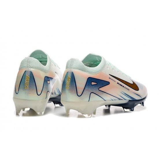 Nike Mercurial Vapor 16 Elite FG Men's White and Gold Football Boots