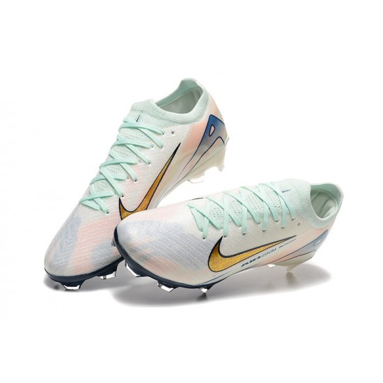 Nike Mercurial Vapor 16 Elite FG Men's White and Gold Football Boots