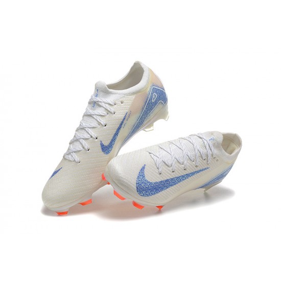 Nike Mercurial Vapor 16 Elite FG White and Blue Men's Football Boots