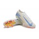 Nike Mercurial Vapor 16 Elite FG White and Blue Men's Football Boots