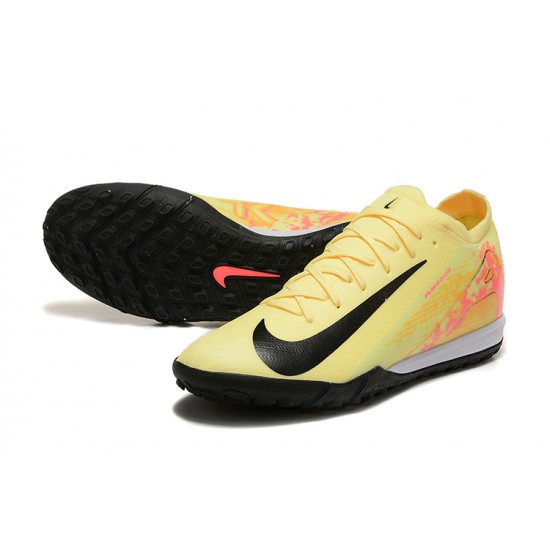 Nike Mercurial Vapor 16 Elite TF Men's Black Yellow Football Boots