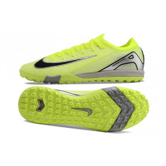 Nike Mercurial Vapor 16 Elite TF Men's Chartreuse Grey Football Boots