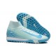 Nike Mercurial Superfly 10 Elite TF Ltblue White Men's Football Boots