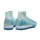 Nike Mercurial Superfly 10 Elite TF Ltblue White Men's Football Boots