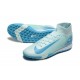 Nike Mercurial Superfly 10 Elite TF Ltblue White Men's Football Boots