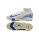 Nike Mercurial Superfly 10 Elite TF White and Blue Football Boots