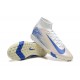 Nike Mercurial Superfly 10 Elite TF White and Blue Football Boots