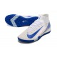 Nike Mercurial Superfly 10 Elite TF White ang Blue Football Boots