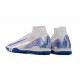 Nike Mercurial Superfly 10 Elite TF White ang Blue Football Boots