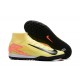 Nike Mercurial Superfly 10 Elite TF Yelleow Black Men's Football Boots