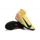 Nike Mercurial Superfly 10 Elite TF Yelleow Black Men's Football Boots