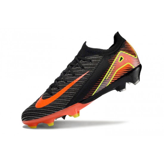 Women/Men Nike Mercurial Vapor 16 Elite FG Black Orange Football Boots