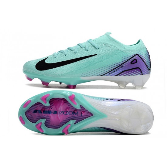 Women/Men Nike Mercurial Vapor 16 Elite FG Black and Purple Football Boots