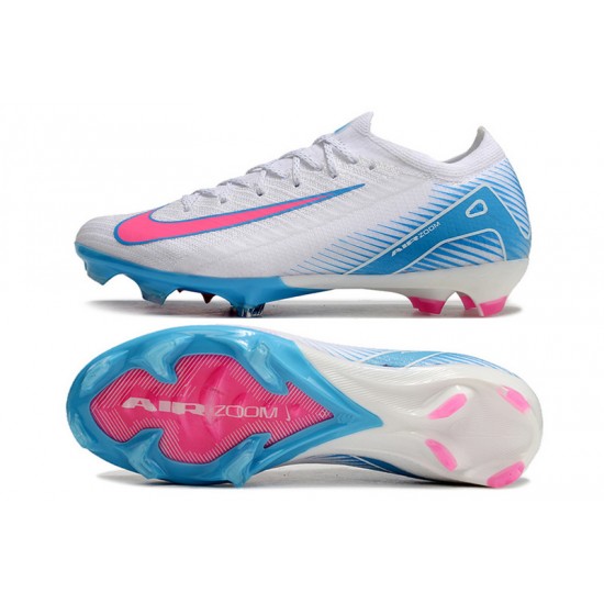 Women/Men Nike Mercurial Vapor 16 Elite FG Blue White Football Boots