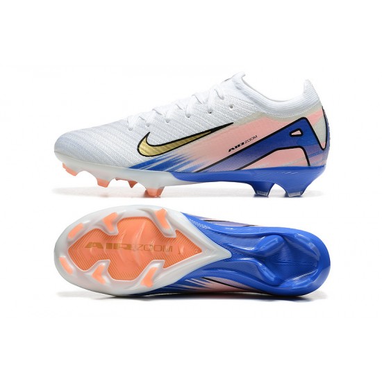 Women/Men Nike Mercurial Vapor 16 Elite FG Blue and White Football Boots