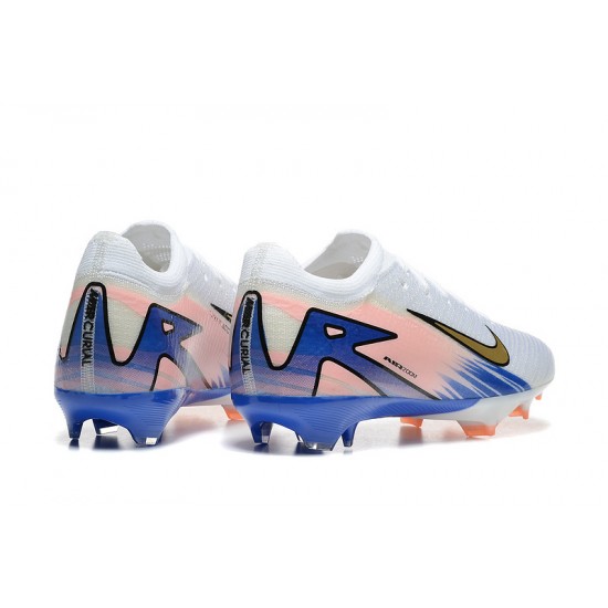 Women/Men Nike Mercurial Vapor 16 Elite FG Blue and White Football Boots