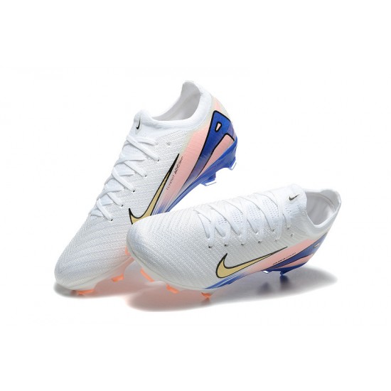 Women/Men Nike Mercurial Vapor 16 Elite FG Blue and White Football Boots