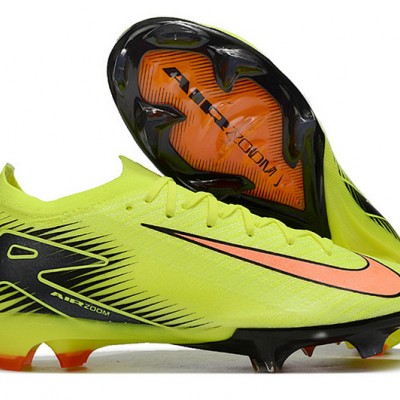 Women/Men Nike Mercurial Vapor 16 Elite FG Chartreuse and Orange Football Boots