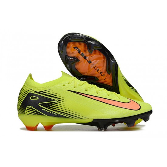 Women/Men Nike Mercurial Vapor 16 Elite FG Chartreuse and Orange Football Boots