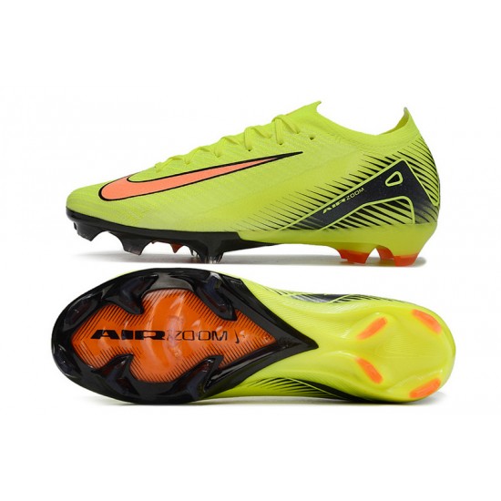 Women/Men Nike Mercurial Vapor 16 Elite FG Chartreuse and Orange Football Boots