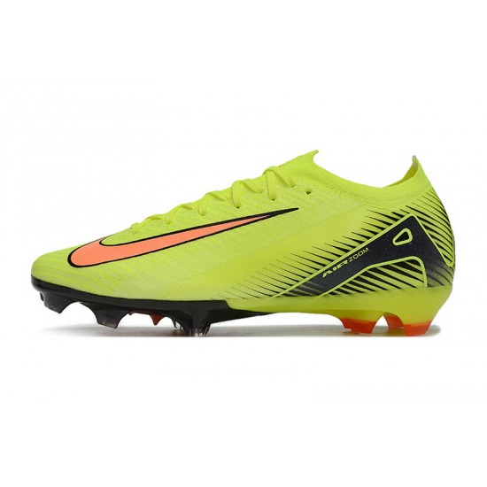 Women/Men Nike Mercurial Vapor 16 Elite FG Chartreuse and Orange Football Boots