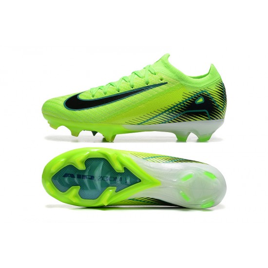 Women/Men Nike Mercurial Vapor 16 Elite FG Neongreen and Black Football Boots