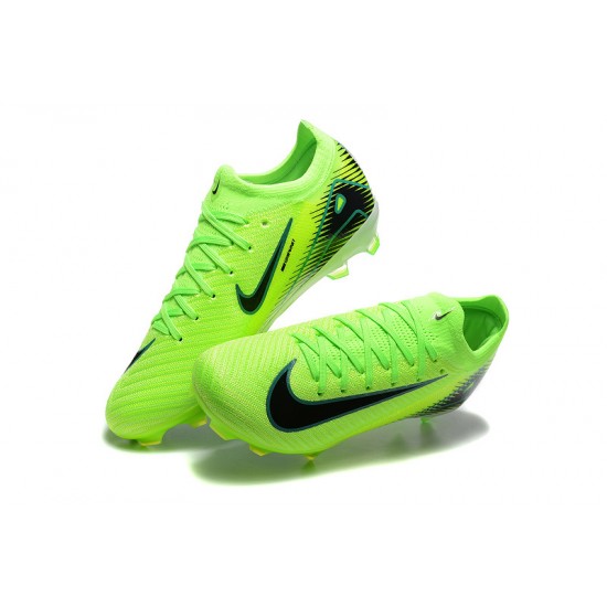 Women/Men Nike Mercurial Vapor 16 Elite FG Neongreen and Black Football Boots