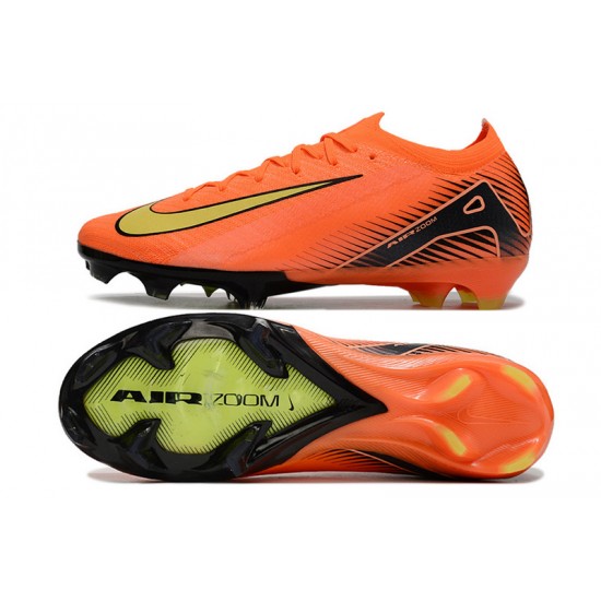 Women/Men Nike Mercurial Vapor 16 Elite FG Orange and Yellow Football Boots