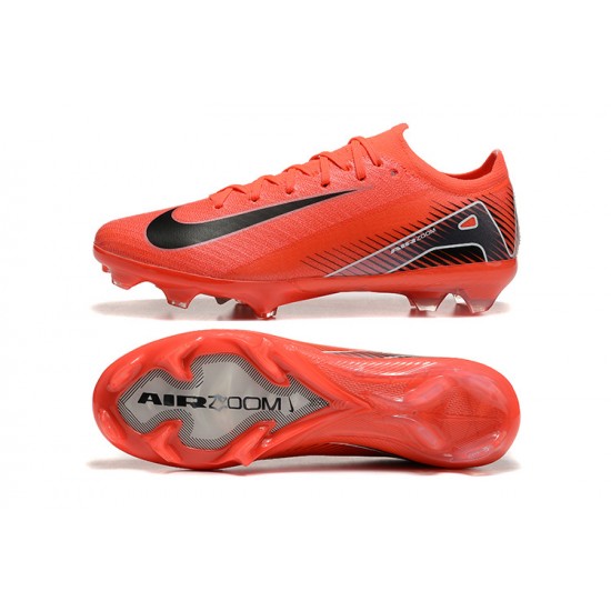 Women/Men Nike Mercurial Vapor 16 Elite FG Red and Black Football Boots