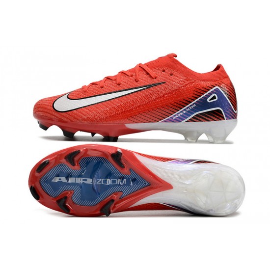 Women/Men Nike Mercurial Vapor 16 Elite FG Red and White Football Boots