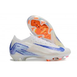 Women/Men Nike Mercurial Vapor 16 Elite FG White Blue Football Boots