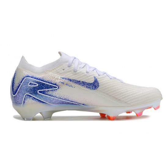 Women/Men Nike Mercurial Vapor 16 Elite FG White Blue Football Boots