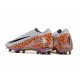 Women/Men Nike Mercurial Vapor 16 Elite FG White Orange Football Boots