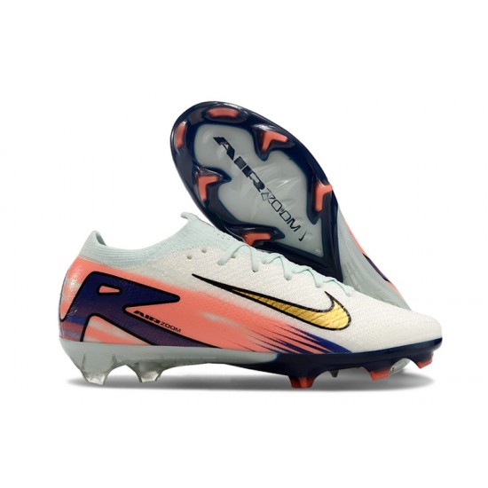 Women/Men Nike Mercurial Vapor 16 Elite FG White and Black Football Boots