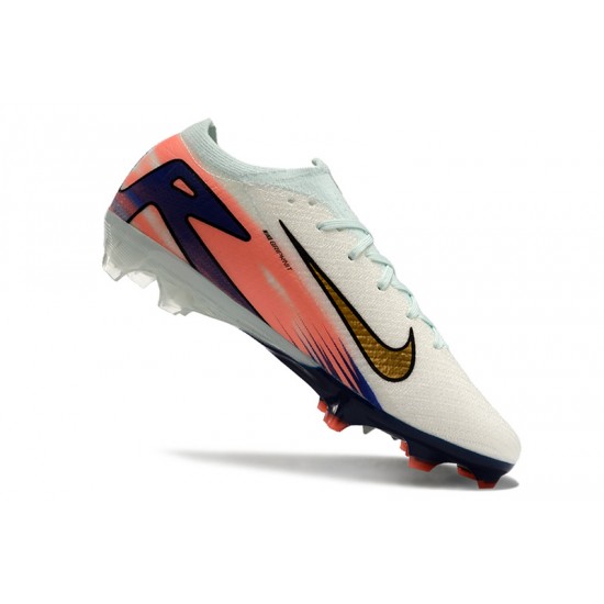 Women/Men Nike Mercurial Vapor 16 Elite FG White and Black Football Boots